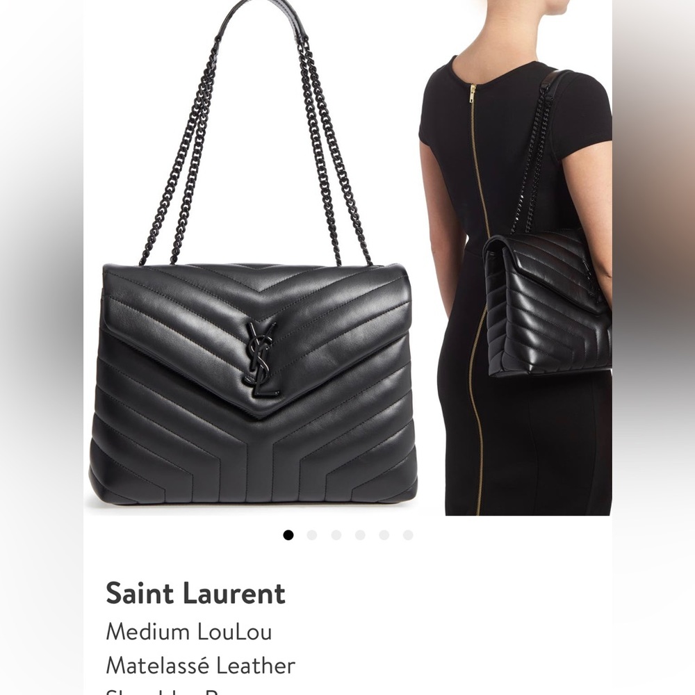 Saint Laurent Medium Loulou Leather shoulder bag